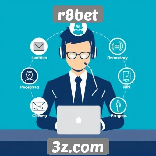 Visão geral das opções de atendimento ao cliente no r8bet